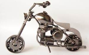 <b>Vintage</b> Metal Motorcycle <b>Wall</b> <b>Clock</b> Handmade Decor Red Classic Bike Design Home Office Gift Collectible Souvenir Gift - Product Image 2