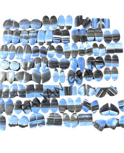 Ópalo Azul Natural Cabujón Pulido, Gemas Sueltas en Pares, Certificado por Terceros, Todos los Tamaños, Sin Calentar, para Joyería, Colgante, Pulsera - Product Image 3