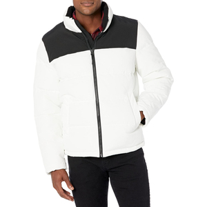 Wholesale Winter Patchwork Front Logo Thick Cotton Filled Puffer <b>Jackets</b> Waterproof OEM Outerwear <b>for</b> <b>Men</b> & Women - Product Image 5