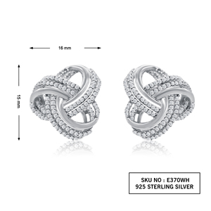 2.20 Cttw Brown Diamond <b>Stud</b> Earrings 925 Sterling <b>Silver</b>, Round Cut Natural Diamond Earrings for Women, Push Back - Product Image 3