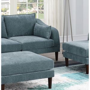 Bellissimo Set di Mobili per Soggiorno Morgan F in 5 Colori Minerali, 2 Poltrone con Braccioli, 2 Sedie Senza Braccioli, 1 Pouf, Divano Modulare - Product Image 4