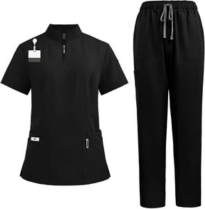 Medical Scrubs Set Breathable Comfortable <b>Fabric</b> Supporting Movement for Daily Clinical Tasks and Healthcare Work - Product Image 5