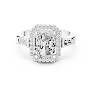 Aries Jewel Elegant 2 CT Radiant Cut E VS1 Lab Diamond Engagement Ring 14K Yellow Gold IGI Certified Weddings Anniversary Gifts - Product Image 6