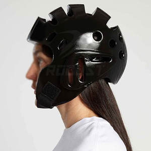 Protectores de Cabeza para Taekwondo de Cuero Vacuno, Transpirables, Ecológicos, Unisex, Ajuste Cómodo para Entrenamiento y Práctica - Product Image 4