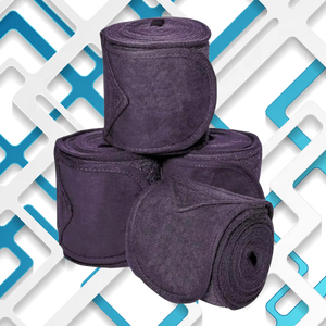 Bandages en polaire grise équestre de qualité supérieure Produits de soins pour chevaux pour une expérience optimale de l'équitation - Product Image 4