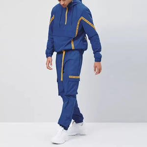 Conjunto Deportivo de Nylon Sólido de Lujo al por Mayor, Transpirable, Ligero, Cortavientos, con Cordón Ajustable, Unisex, para Uso Doméstico - Product Image 2