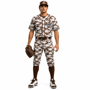 Uniforme de Béisbol de Último Diseño y Nuevo Estilo, Uniforme de Béisbol de Color Sólido de Primera Calidad para Venta en Línea, Talla Grande para Adultos - Product Image 3
