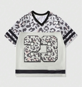 Custom Men's American Football & Rugby Jersey <b>Mesh</b> Sublimation Breathable Short Sleeve Practice Uniform - Product Image 6
