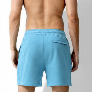 Pantalones Cortos de Forro Polar para Hombre – Pantalones Cortos con Cordón Ajustable en la Cintura y Logotipo Personalizado – Pantalones Cortos Deportivos Cómodos de Mezcla de Algodón con Cintura Elástica - Product Image 4