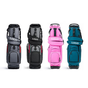 Premium Leather <b>Golf</b> <b>Bags</b> With <b>Stand</b> Legs Multiple Storage Pockets Adjustable Shoulder Straps and Spacious <b>Golf</b> Club Compartment - Product Image 1
