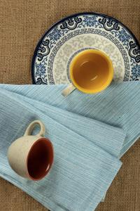 Serviettes de cuisine carrées en coton 100% écologiques, tissées, rayées, séchage rapide, étiquette personnalisée, lavables en machine, en provenance du Tamil Nadu - Product Image 3