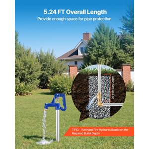 Hidrante Resistente a la Congelación de 3/4\" NPT NH, Grifo Exterior Resistente a las Heladas, Profundidad de Entierro de 36\", para Riego de Jardín, Granja, Sin Plomo - Product Image 6