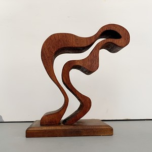 Statues en bois décoratives, ornements de jardin, sculptures, sculptures en bois abstraites et artistiques, sculpture et statue pour la décoration de table - Product Image 1