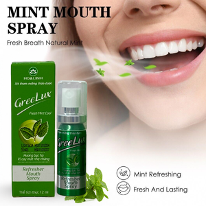 Spray buccal aux herbes de qualité supérieure, fraîcheur menthe fraîche, haleine fraîche instantanée, formule rafraîchissante douce, soin buccal quotidien portable - Product Image 1