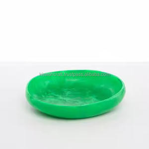 Bol en résine moderne de couleur verte Finitions brillantes élégantes de meilleure qualité pour les plateaux de service élégants - Product Image 1