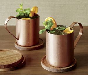 Ensemble de tasses à cocktail en cuivre pour tables de fête d'anniversaire de luxe, finition martelée, tasses en métal durables, réutilisables, mugs de bar haut de gamme - Product Image 5
