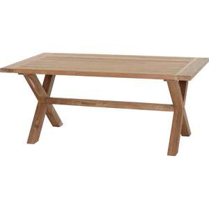 Solid Teak Eco-Friendly Durable Modern <b>Outdoor</b> Rectangular Dining <b>Table</b> for Garden and Patio - Product Image 1