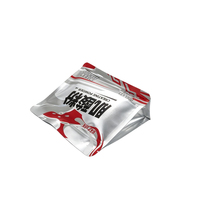 Sachet d'emballage en aluminium imprimé sur mesure avec logo, pochette à fond plat pour poudre de créatine, supplément protéiné, nutrition sportive