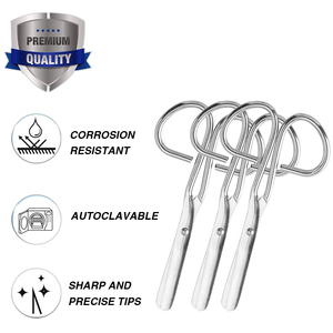 Tijeras médicas duraderas de precisión con diseño de punta redonda, tijeras de vendaje para enfermera y médico - Product Image 2