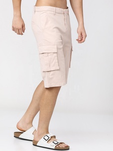 Pantalones cortos Cargo ecológicos para hombre, pantalones cortos informales sostenibles de algodón orgánico con bolsillos hasta la rodilla, pantalones cortos Cargo - Product Image 3