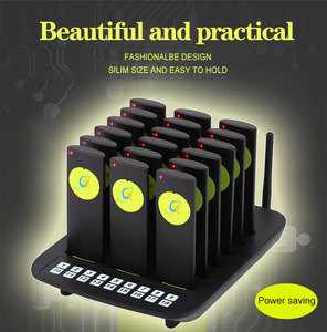 FreeQuee Pager sans fil pour restaurant, voyant lumineux noir avec vibration et flash, numéro 1 - Product Image 5