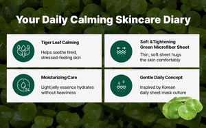 BIAIfekt Korean Green Cica Collagen Ampoule Face Mask Sheet Microfiber Antiaging Pore Care Soothing Brightening Glycerin Normal - Product Image 3