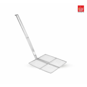 Commercial Kitchen Tools Stainless Steel Deep French Fries <b>Strainer</b> for Deep Fryer Frying Scoop with Long Handle - Product Image 1