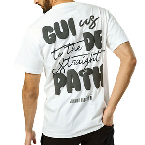 T-shirt en coton 250 g/m² pour homme avec logo, tee-shirt à manches courtes, impression 3D en relief personnalisée, t-shirt graphique imprimé en relief - Product Image 3