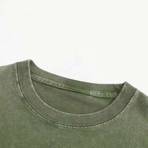 T-shirt en coton épais vintage streetwear à imprimé puff, coupe oversize, effet délavé à l'acide - Product Image 6