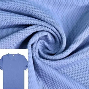 High Visibility 100% Polyester Rice Knit Interlock <b>Fabric</b> Knitted 150GSM Medium <b>Weight</b> Ready to Ship - Product Image 1