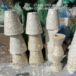 Boîte à mouchoirs en nacre élégante pour les maisons de luxe et les intérieurs élégants avec boîte à mouchoirs fonctionnelle avec mosaïque de perles - Product Image 5