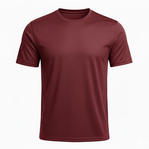 T-shirt en polyester tricoté uni, respirant, confortable et doux pour homme, idéal pour les activités quotidiennes - Product Image 1