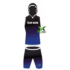 Vantex Sports <b>Men's</b> Hooded Basketball Jersey and <b>Shorts</b> Set Green <b>Camo</b> Sublimated 100% Polyester Sportswear Model VS-MJ-527 - Product Image 1