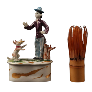 Figurine vintage de Meissen avec personnage et chien, en porcelaine faite à la main, environ [taille/longueur - indiquer si possible] Modèle H15cm G-2291 Jouets N° d'article 2586 - Product Image 5