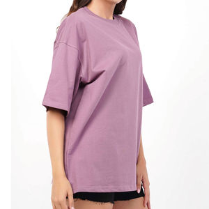 Servicio OEM, Camisetas Personalizadas de 190 g/m², Camisetas con Logotipo Personalizado para Mujer, Camisetas de Cuello Redondo Transpirables para Verano, Camisetas Personalizadas Lisas - Product Image 3