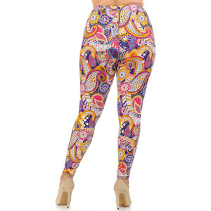 Leggings d'été respirants sans coutures pour femmes, personnalisables, en tissu tricoté de haute qualité, couleur unie, pour le sport (vente en gros) - Product Image 2