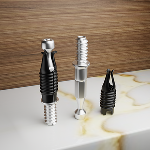 A-ring Two-in-One Concealed <b>Connector</b> for Cabinet Shelves Self-Tapping Furniture Assembly Fasteners with Durable Screws - Product Image 4