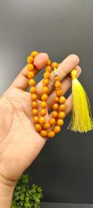 Pulsera de cuentas de resina epoxi musulmana Tasbih 33 cuentas de rosario 12*12mm Ámbar Oración Islámica Dhikr Misbaha Religión Islámica Eid Alta Calidad - Product Image 5