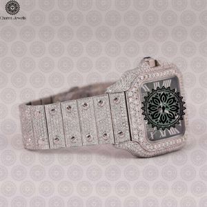 Montre de Luxe Charm Jewels en Acier Inoxydable, Mouvement Mécanique, Cadran 38mm, Bracelet 20mm, Étanchéité 10 ATM, Date Automatique, Haute Qualité - Product Image 2