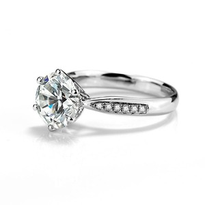 Anillo de Diamante Moissanite de Alta Calidad, Elegante Anillo de Joyería de Lujo para Mujer, Regalo para Aniversario de Bodas y Ocasiones Especiales en Venta - Product Image 5