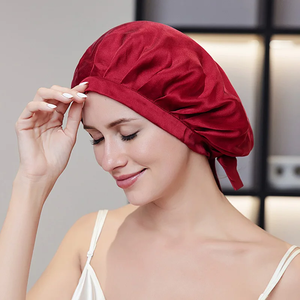 Bonnet 100% Soie pour Femme, Turban en Soie de Mûrier pour Cheveux, Bonnet de Nuit pour Dormir, Chapeau de Nuit Contre la Chute des Cheveux, Enveloppement Capillaire en Soie Naturelle Pure, Bandeau de Nuit - Product Image 1