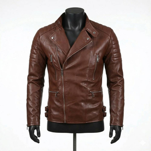 Nouvelle conception, veste en cuir véritable imperméable à capuche personnalisable pour hommes, fabriquée en usine, nouvelle arrivée, prix raisonnable - Product Image 1