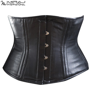 Corsé de Cuero Negro Ajustable con Hebilla, Hecho a Medida, Novedad, para Adelgazar, Venta al por Mayor - Product Image 2