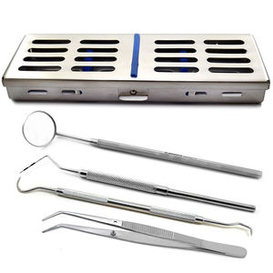 Juego de Instrumentos de Exploración Dental Profesional de 3 Piezas, Acero Inoxidable, Reflector Bucal, Explorador, Pinzas, Manual, Reutilizable, para Clínica Dental - Product Image 5
