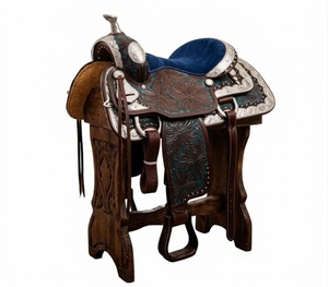 Silla de montar inglesa de cuero genuino hecha a mano BS International NA81, sostenible, transpirable, cómoda, duradera, color personalizado - Product Image 4