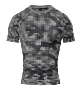 Rashguard de Jiu Jitsu de Manga Corta para Hombre, Logotipo Personalizado al por Mayor, Rashguard de Jiu Jitsu Bjj con Estampado 3D - Product Image 1