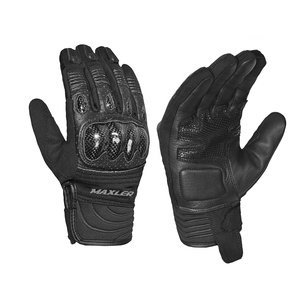 Gants d'été en cuir pour moto, à doigts complets, avec protection de la paume, personnalisables, pour motards urbains, avec logo personnalisé et caractéristiques de sécurité - Product Image 1