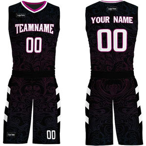 Camiseta de Baloncesto Personalizada con Sublimación e Impresión Digital, Bordada, de Malla de Poliéster, Uniformes Reversibles de Baloncesto Juvenil para Hombre - Product Image 4