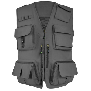 Gilet cargo multi-poches respirant et à séchage rapide pour homme, coupe-vent, pour la pêche en plein air, en vente en ligne - Product Image 1