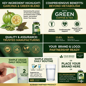 Cápsulas de Extracto de Garcinia Cambogia al por Mayor, Suplemento Herbal para el Bienestar Diario, Marca Privada OEM - Product Image 2